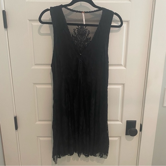 Free People Black Lace Dress EUC - Picture 1 of 6